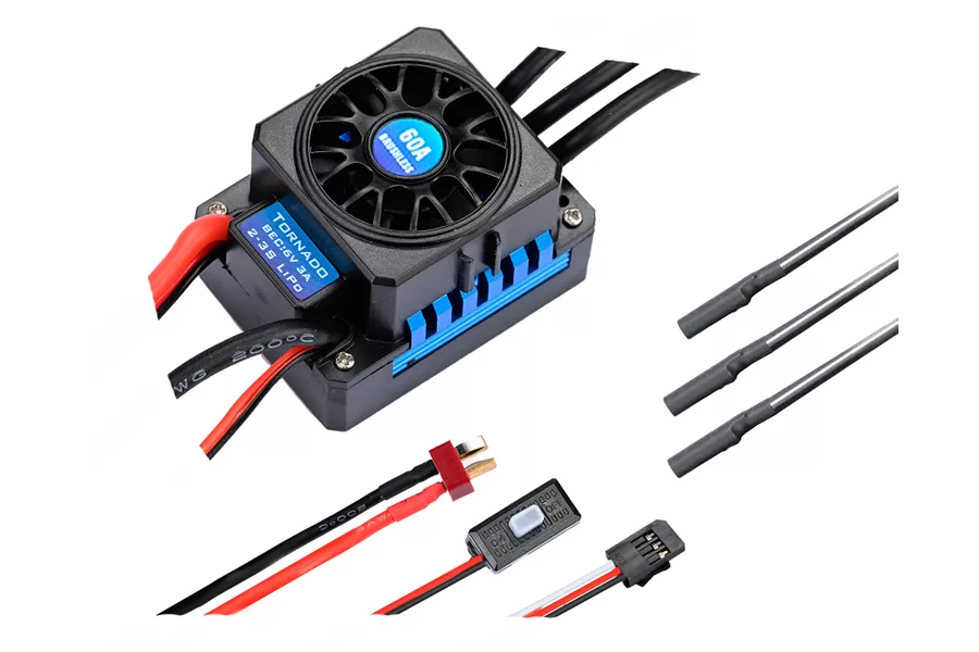 60A sem escova ESC Electronics controlador de velocidade para 1/10 escala RC carro elétrico # H0082