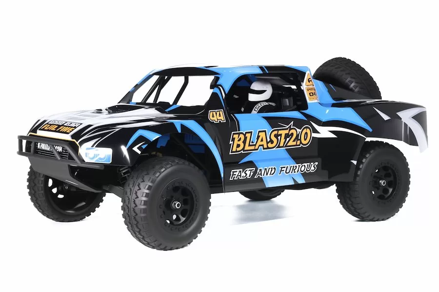 BLAST 2.0 1/10 escala 4WD off-road caminhão elétrico de curso curto 2.4G escovado de alta velocidade RTR # RH1043SC