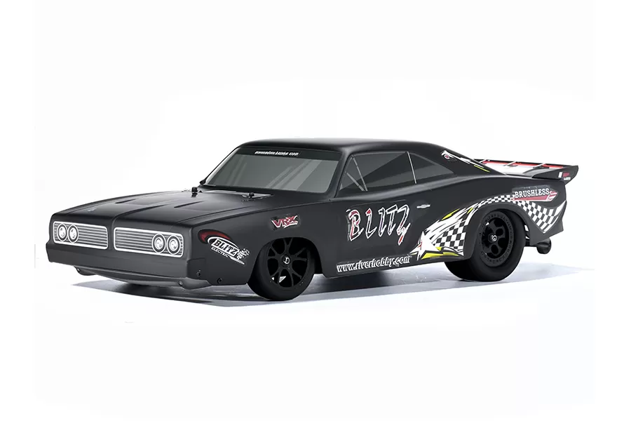 BLITZ 1/10 Escala 2WD Carro de Arrasto RC Elétrico 2.4G sem escova de alta velocidade RTR # RH2016