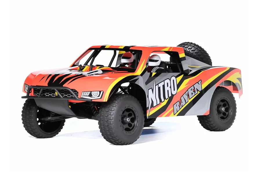 NITRO 1/10 escala 4WD off-road Nitro caminhão de curso curto 2.4 motor de alta velocidade # RH1009
