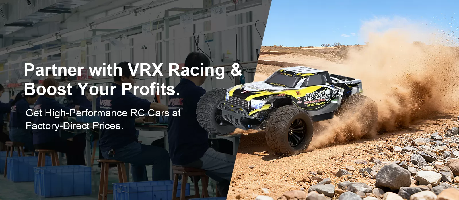 Página de aterrissagem de publicidade VRX