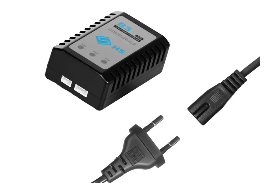 Carregador de equilíbrio de bateria RC Lipo 2S-3S 7.4V-11.1V para carro de controle remoto sem escova # H0079