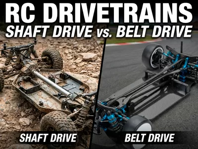 RC Shaft Drive vs. Belt Drive-Qual é o melhor para você?