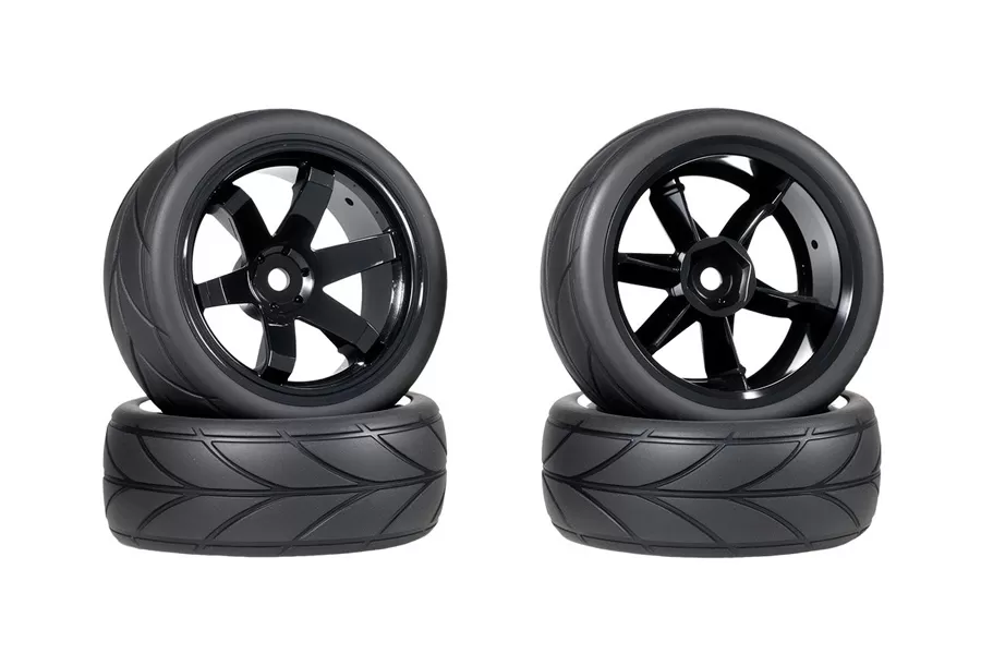 RC Pneu 12mm Hex Hub Borracha Para 1/10 Escala RC On-road Touring #11084