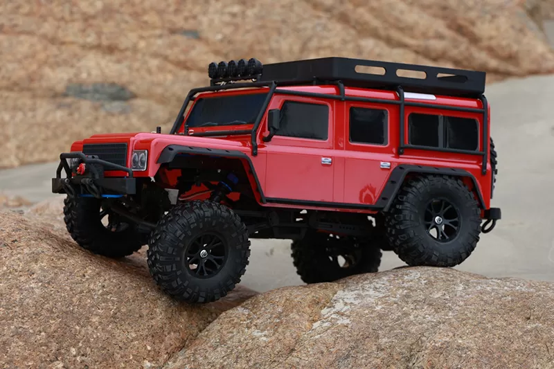 Rastreador RC elétrico off-road de 10 escalas 4WD 2.4G 5CH Trilha 3 em 1 RC RTR # RH1055