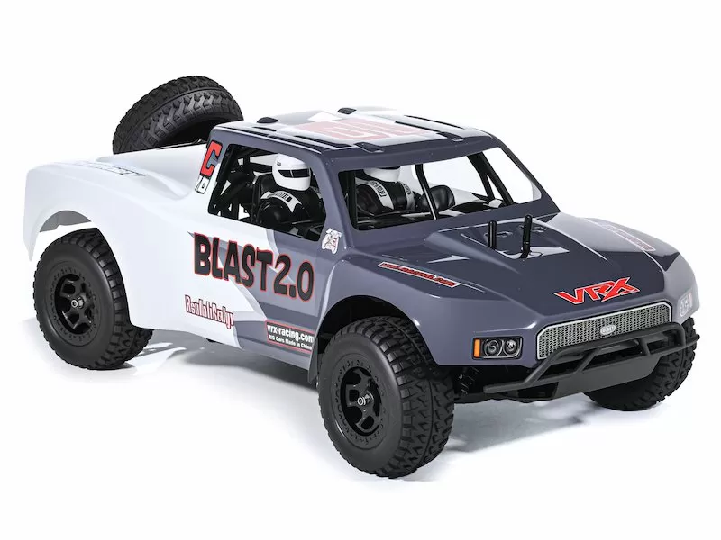 8 escala 4WD off-road RC elétrico curto curso caminhão 2.4G sem escova de alta velocidade RTR # RH820