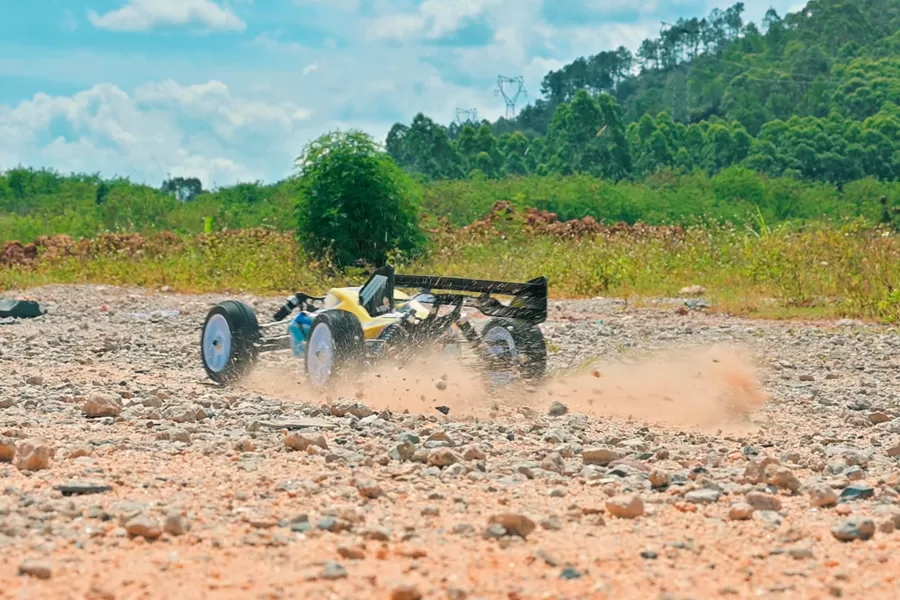 8 escala 4WD off-road RC Buggy 2.4G sem escova de alta velocidade RTR # RH816