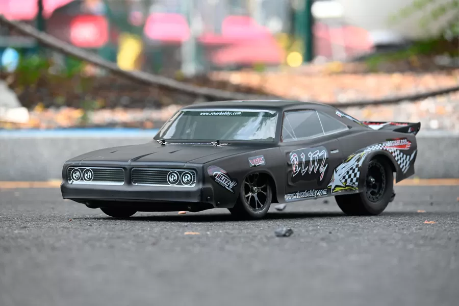 10 Escala 2WD Carro Elétrico de Arrasto RC 2.4G sem escova de alta velocidade RTR # RH2016