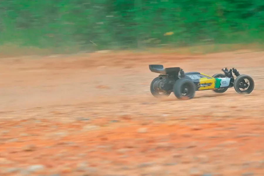 10 Escala 2WD Off-road RC Buggy 2.4G sem escova de alta velocidade RTR # RH2012