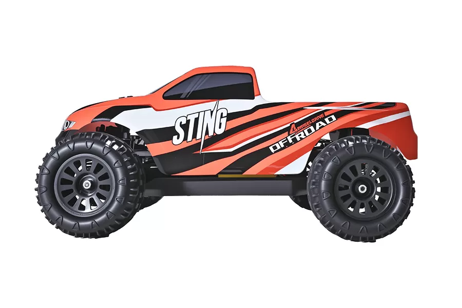 Caminhão Monstro RC Escovado Elétrico de 18 Escalas 4WD Off Road RTR 2.4G # RH1811