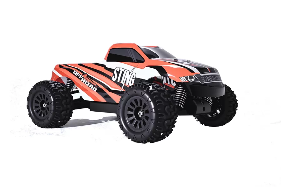 Caminhão Monstro RC Escovado Elétrico de 18 Escalas 4WD Off Road RTR 2.4G # RH1811