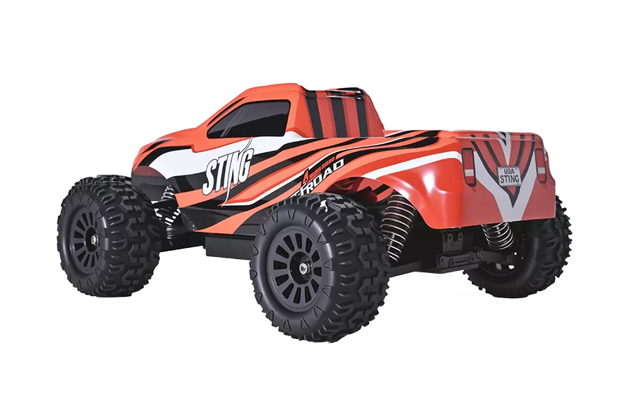 Caminhão Monstro RC Escovado Elétrico de 18 Escalas 4WD Off Road RTR 2.4G # RH1811