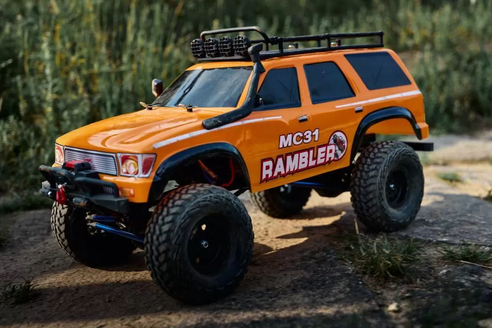 Showcase de MC31 Rambler elétrico de alto torque 4WD escala 1:10 RTR # RH1052