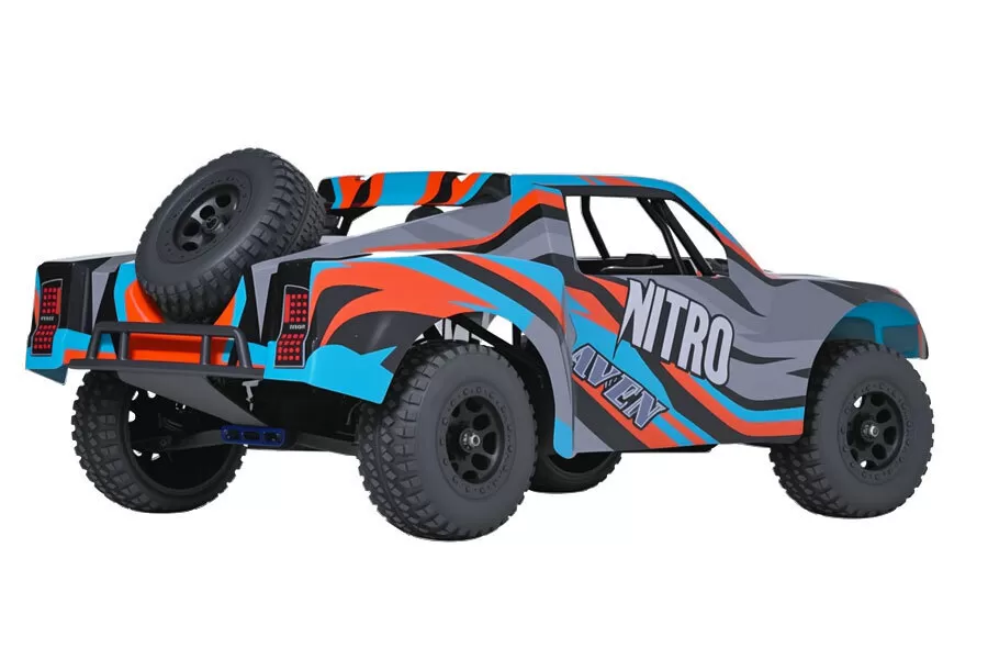 8 escala 4WD off-road RC elétrico curto curso caminhão 2.4G de alta velocidade RTR # RH819