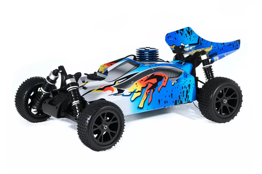 SPIRIT N2 1/10 escala 4WD off-road Nitro RC Buggy 2.4G motor carro de alta velocidade # RH1007